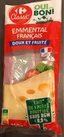 Mängden socker i Emmental Français