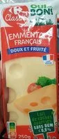 Mängden socker i Emmental français