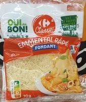 Mängden socker i Emmental râpé fondant
