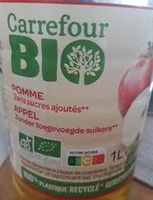 Mängden socker i Jus de pomme bio