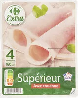 Mängden socker i Le Supérieur avec couenne