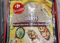 Mängden socker i Wraps blé complet