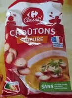 Mängden socker i Croûtons nature