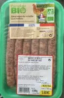 Mängden socker i Saucisses de volaille aux herbes