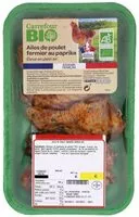 Mängden socker i Ailes de poulet fermier au paprika Bio