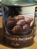 Mängden socker i Châtaignes entières au jus