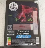 Mängden socker i Viande des Grisons