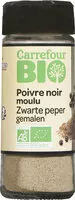 Mängden socker i Poivre noir moulu bio