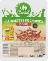 Mängden socker i Allumettes de chorizo