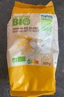 Mängden socker i Farine de riz blanc