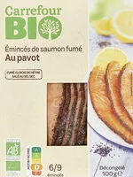 Mängden socker i Eminces de saumon fume au pavot