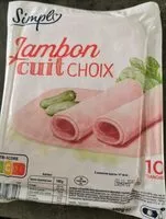 Mängden socker i Jambon cuit choix