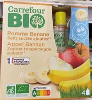 Mängden socker i Pomme Banane Sans sucres ajoutés