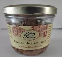 Mängden socker i Terrine de campagne au piment d'Espelette AOP