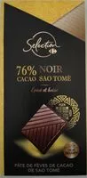 Mängden socker i Chocolat noir 76% cacao Sao Tomé
