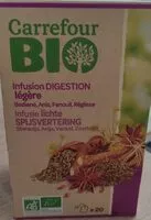 Mängden socker i Infusion DIGESTION légère
