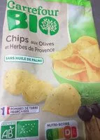 Mängden socker i Chips aux olives et herbes de Provence