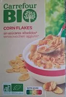 Mängden socker i Corn Flakes Bio Carrefour