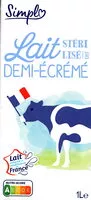 Mängden socker i Lait stérilisé demi écrémé
