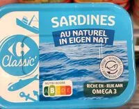 Mängden socker i Sardines au naturel