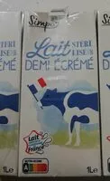 Mängden socker i Lait stérilisé UHT demi-écrémé