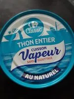 Mängden socker i Thon entier vapeur