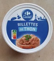 Mängden socker i Rillettes de thon