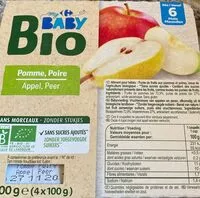 Mängden socker i Pomme, poire