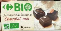 Mängden socker i Assortiments de bonbons de chocolat noir