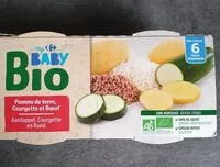 Mängden socker i Pomme de terre, Courgette et Bœuf