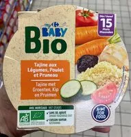 Mängden socker i Tajine aux légumes, Poulet et Pruneau