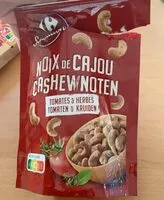 Mängden socker i Noix de cajou tomates et herbes