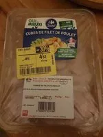 Mängden socker i Cubes de filet de poulet