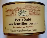 Mängden socker i Petit salé aux lentilles vertes et saucisse de toulouse