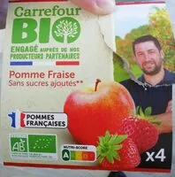 Mängden socker i Pomme fraise sans sucres ajoutés