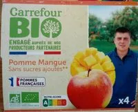 Mängden socker i Pomme mangue sans sucres ajoutés