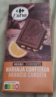 Mängden socker i Chocolate negro con naranja confitada