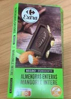 Mängden socker i Chocolate negro 25% almendra
