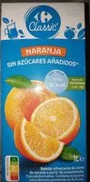 Mängden socker i Zumo de naranja