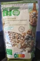 Mängden socker i Croustillant graines de courge et de tournesol