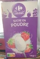 Mängden socker i Sucre en Poudre