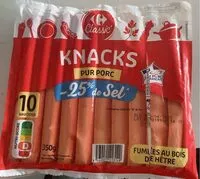 Mängden socker i Knacks