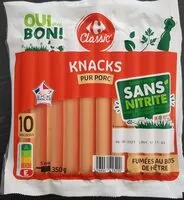 Mängden socker i Knacks pur porc