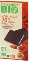 Mängden socker i Chocolate negro 70% cacao