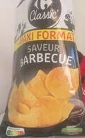 Mängden socker i Chips saveur barbecue