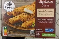 Mängden socker i Aiguillettes Multi-graines de colin d'Alaska