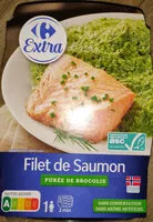 Mängden socker i Filet de Saumon purée de brocolis