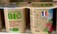 Mängden socker i Yaourt brasse framboise carrefour bio