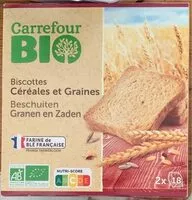 Mängden socker i Biscottes cereales et graine