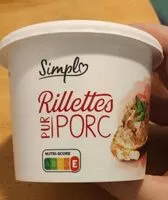 Mängden socker i Rillettes pur porc